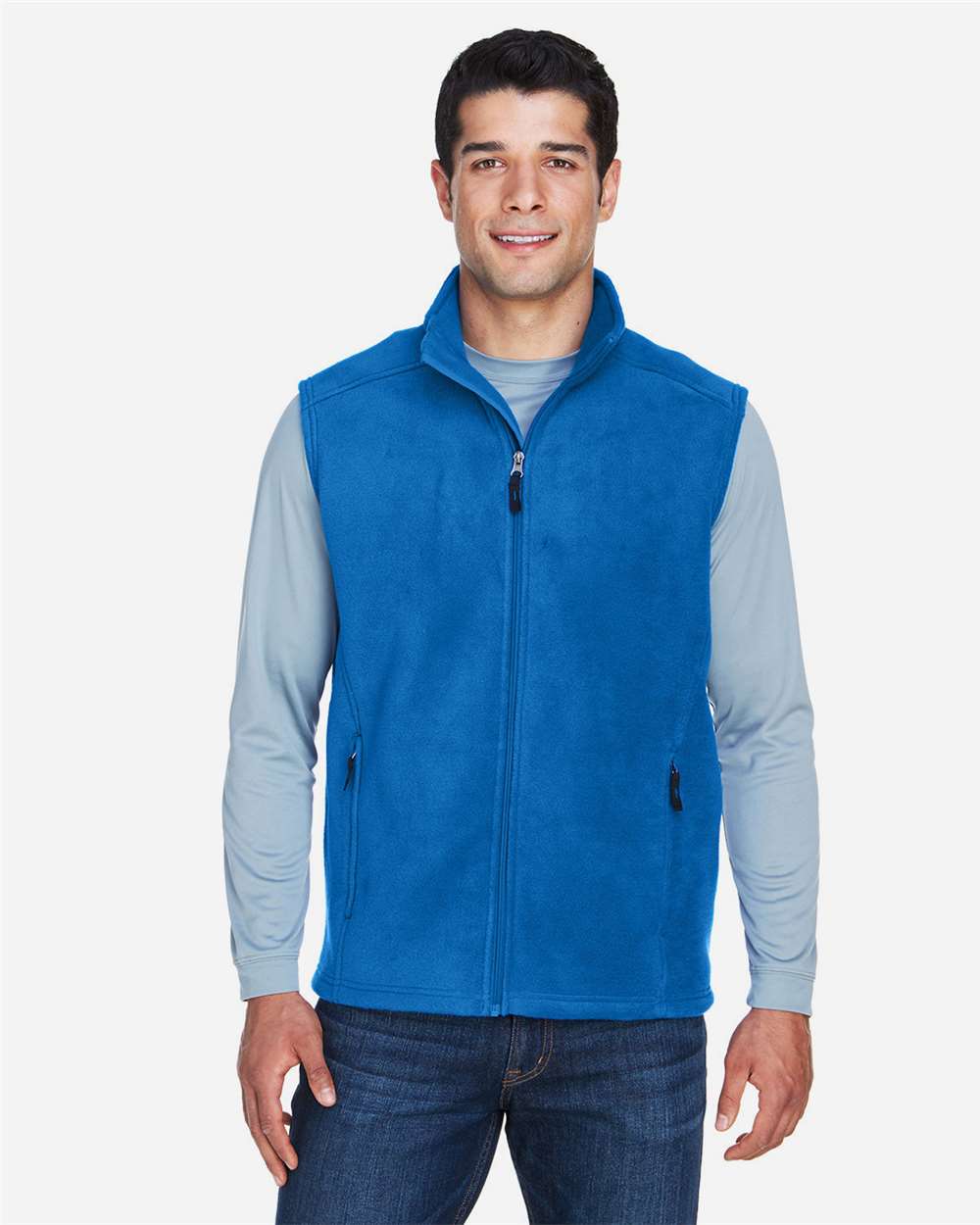 Men's Journey Fleece Vest - OnModelFront - B235A7753 - True Royal