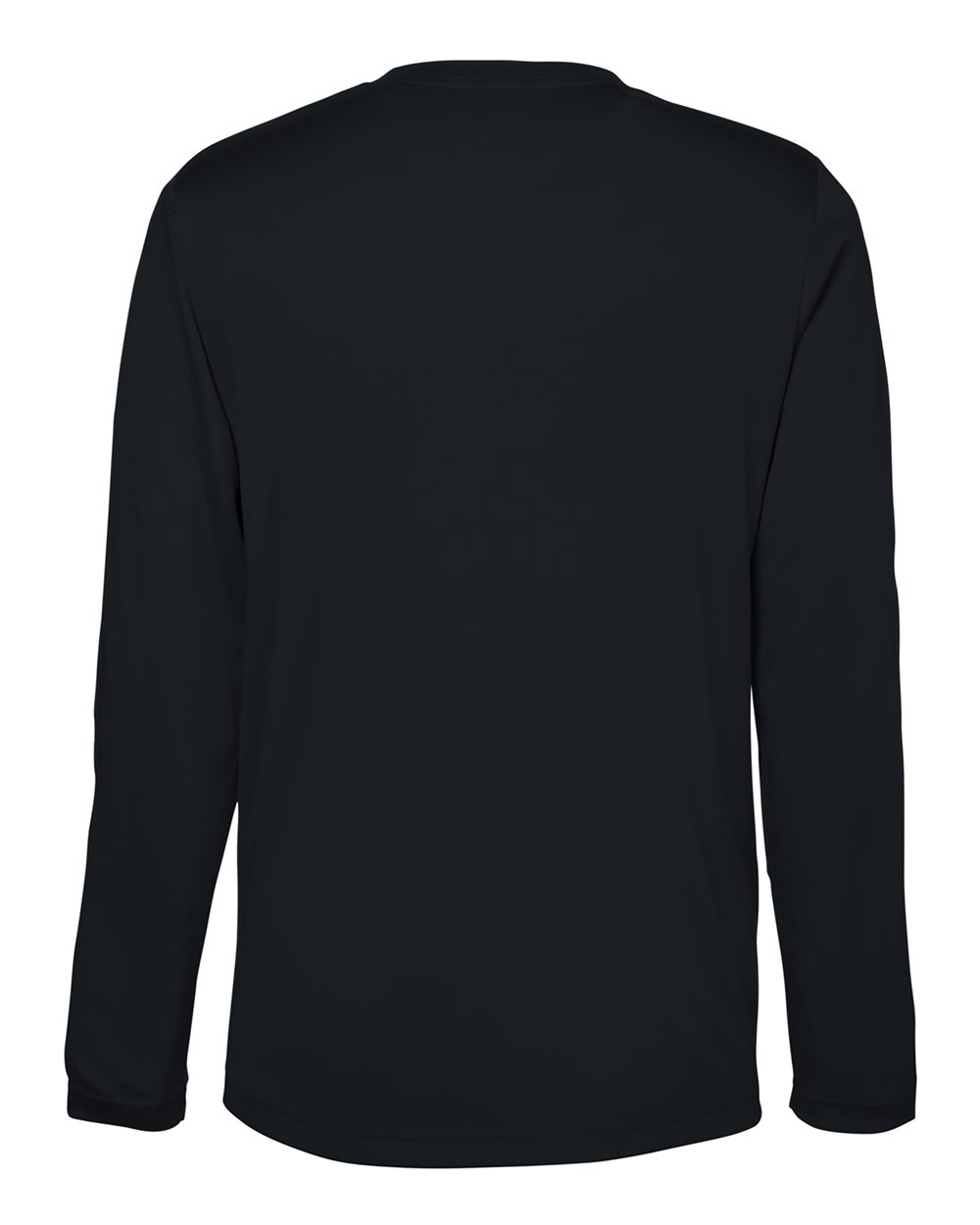 Unisex Capital Long Sleeve Performance T-Shirt - Back - B267A7502 - Black