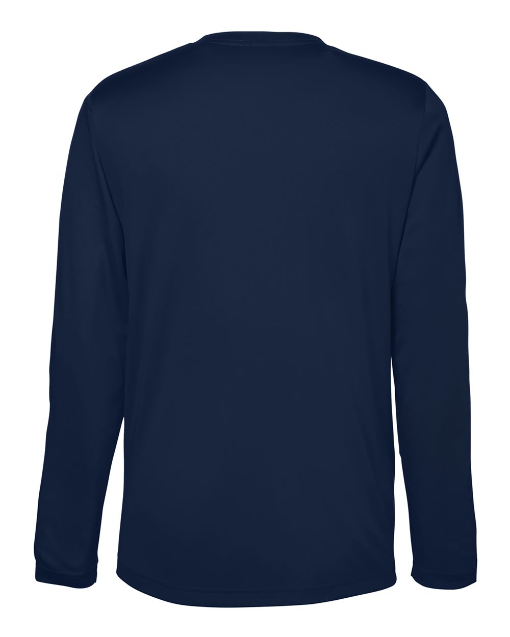 Unisex Capital Long Sleeve Performance T-Shirt - Back - B267A7652 - Classic Navy