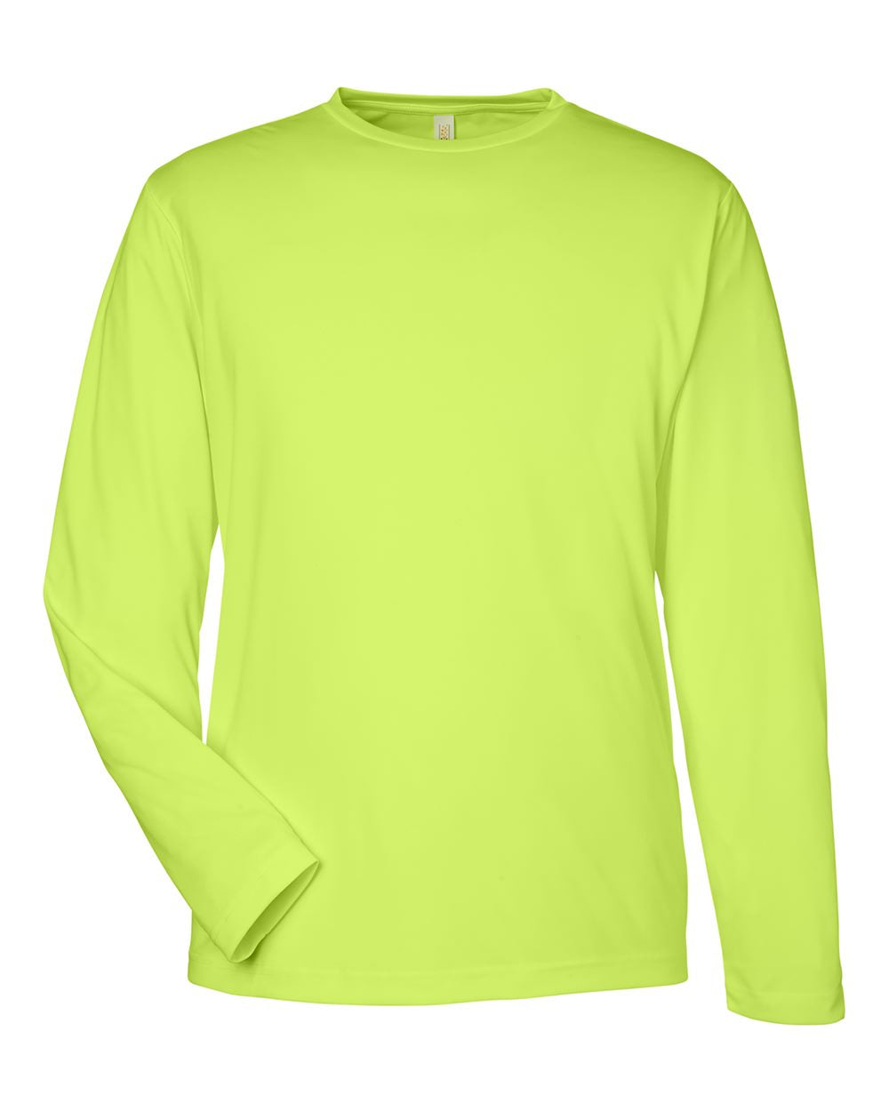 Unisex Capital Long Sleeve Performance T-Shirt - Front - B267A7162 - Safety Yellow