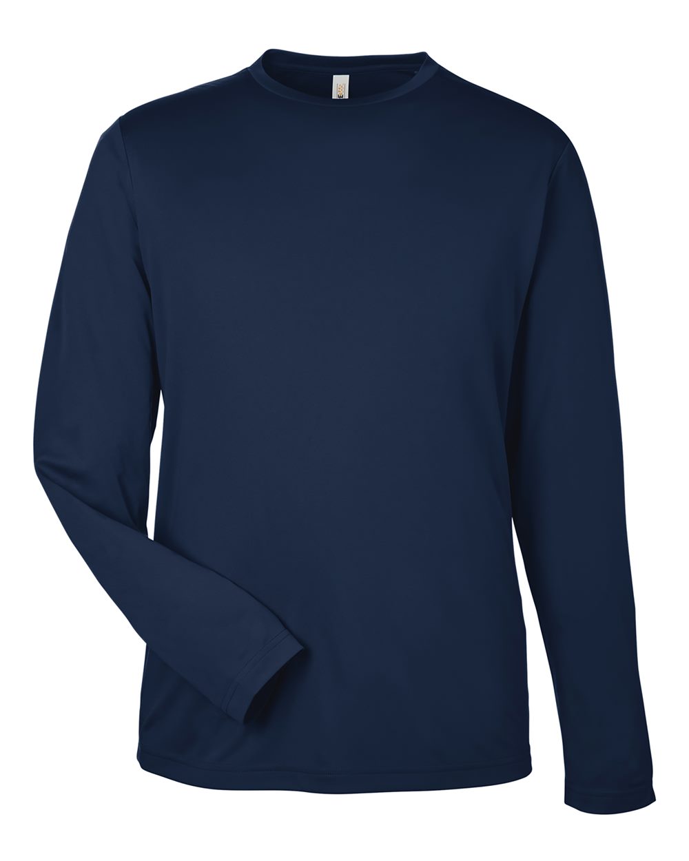 Unisex Capital Long Sleeve Performance T-Shirt - Front - B267A7652 - Classic Navy