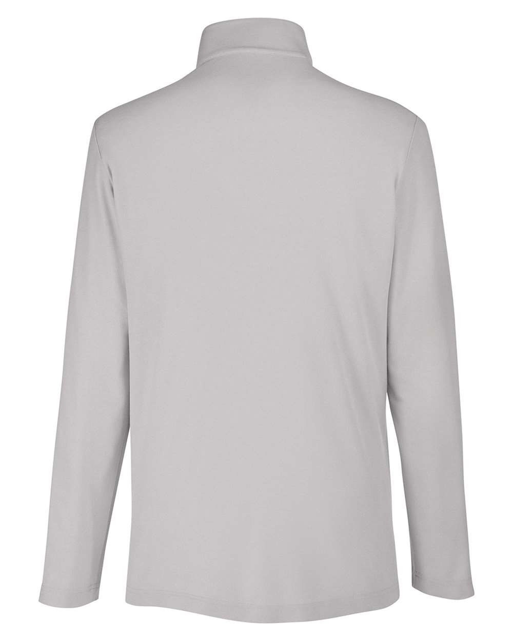 Men's Fusion ChromaSoft™ Pique Quarter-Zip Pullover - Back - B286A7353 - Platinum