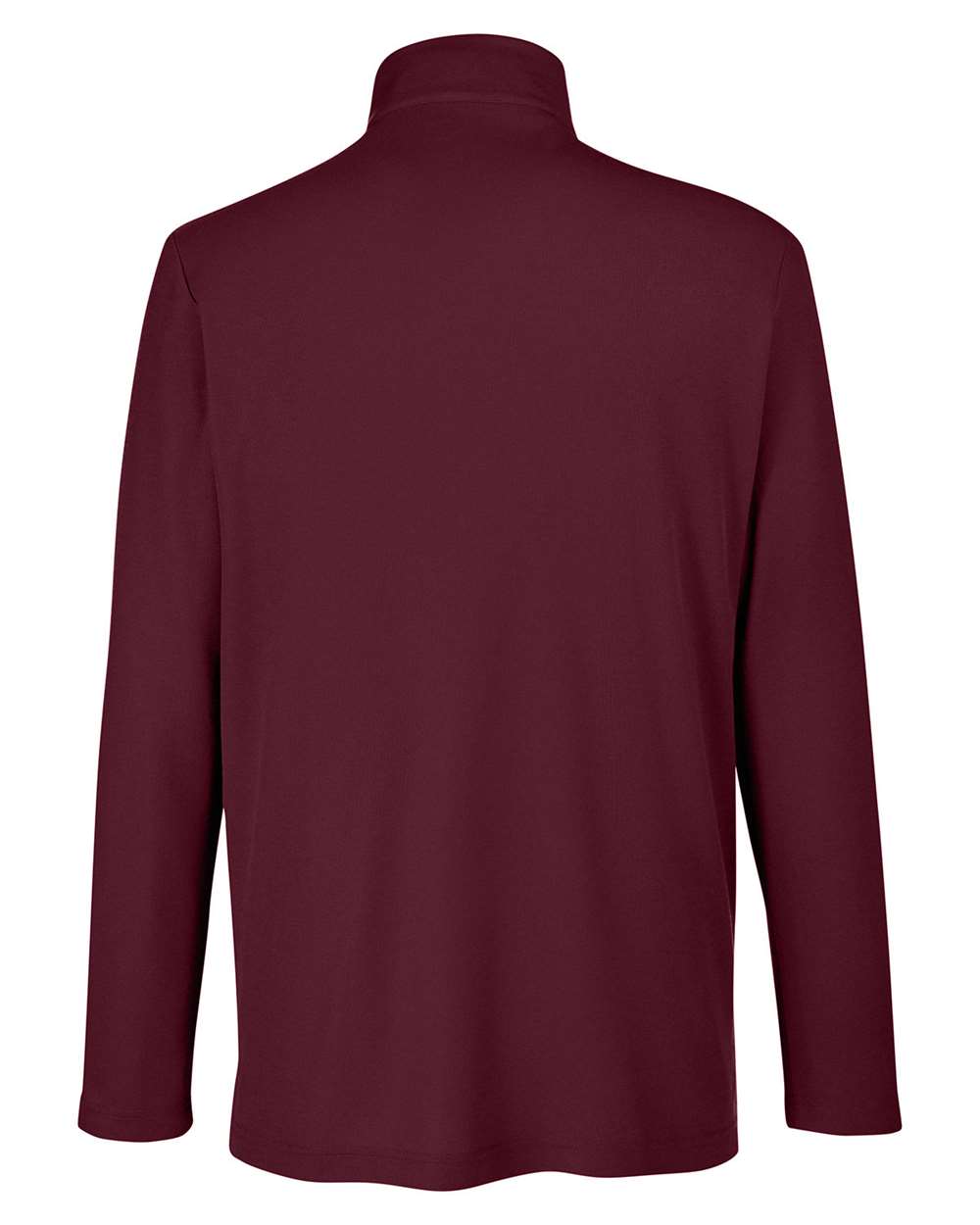 Men's Fusion ChromaSoft™ Pique Quarter-Zip Pullover - Back - B286A7533 - Burgundy