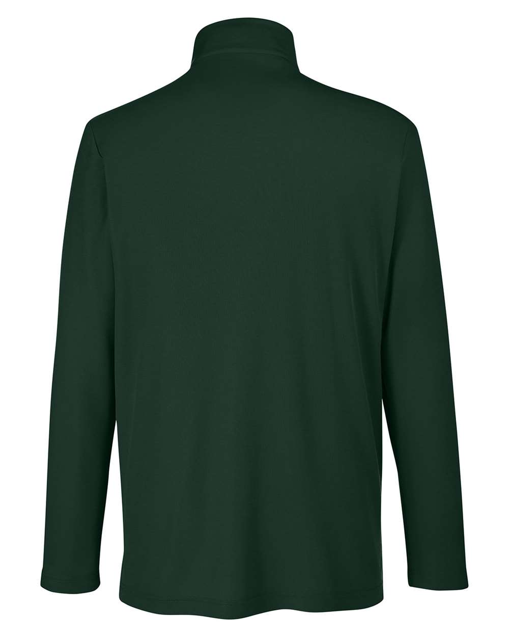 Men's Fusion ChromaSoft™ Pique Quarter-Zip Pullover - Back - B286A7543 - Forest