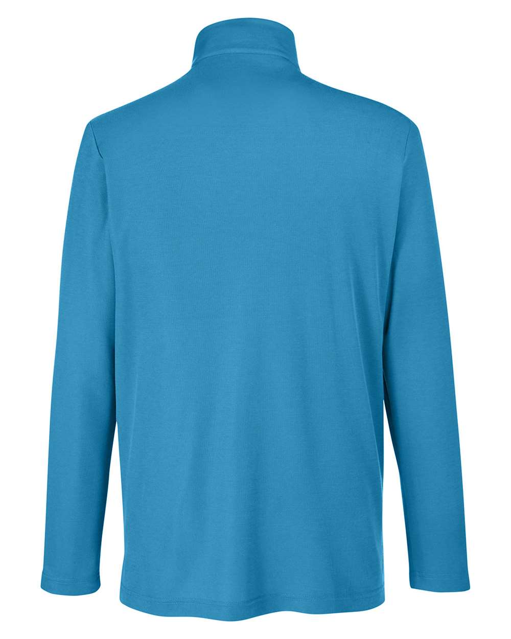 Men's Fusion ChromaSoft™ Pique Quarter-Zip Pullover - Back - B286A7763 - Electric Blue