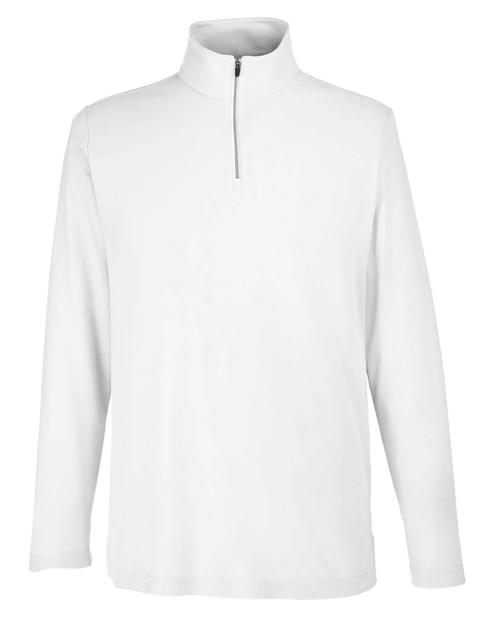 Men's Fusion ChromaSoft™ Pique Quarter-Zip Pullover - Front - B286A7003 - White