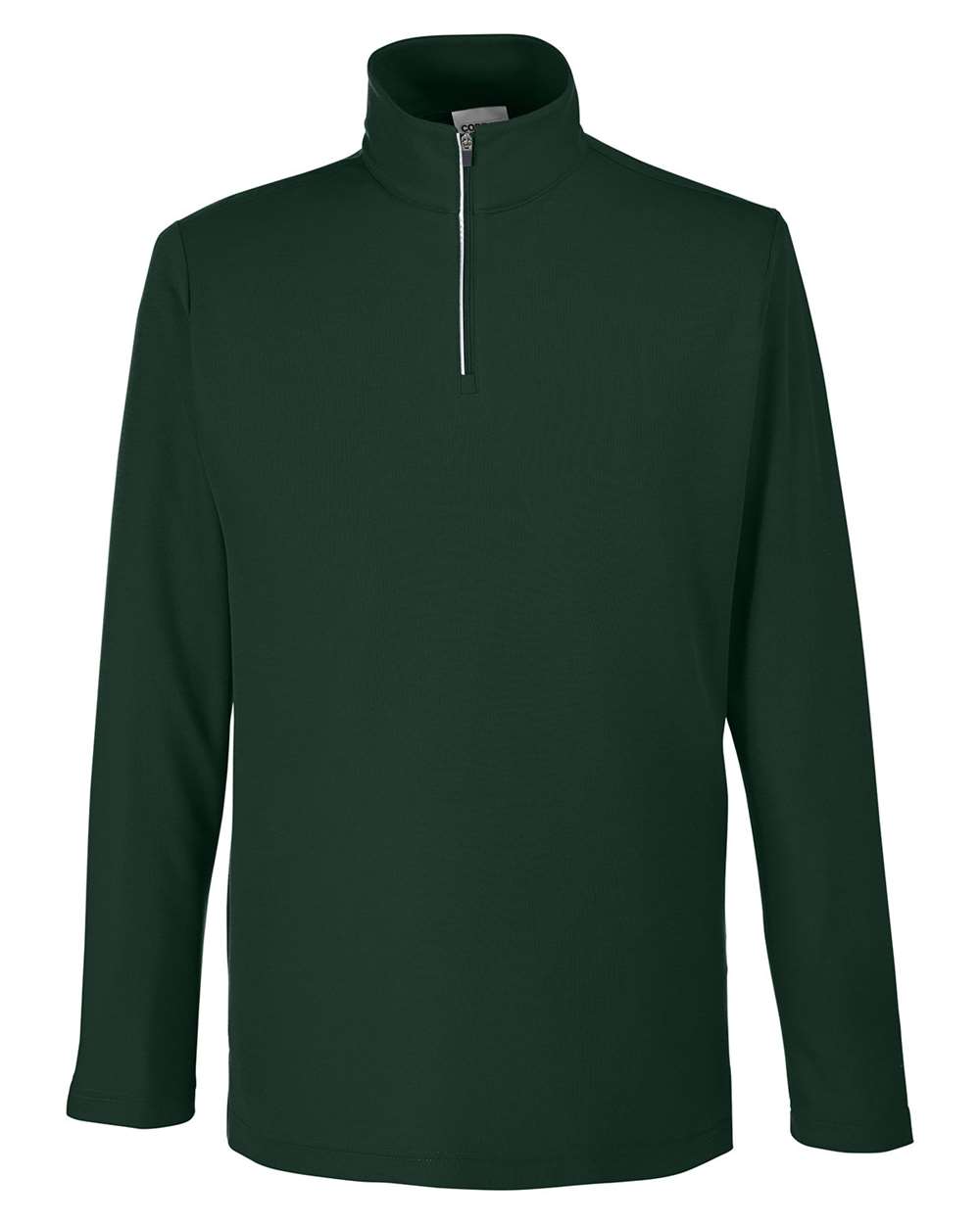 Men's Fusion ChromaSoft™ Pique Quarter-Zip Pullover - Front - B286A7543 - Forest