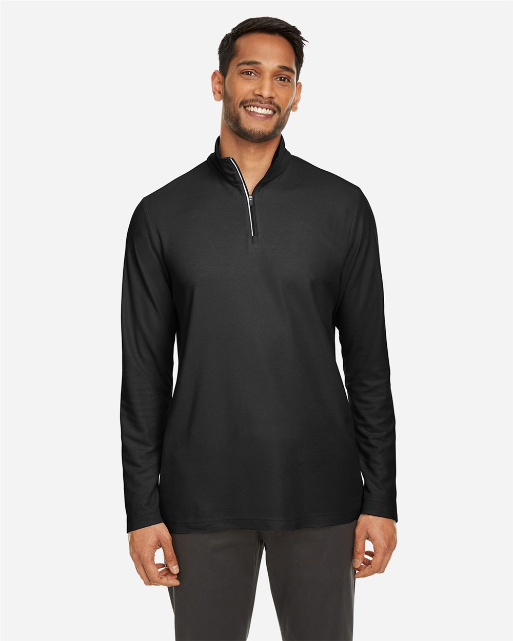 Men's Fusion ChromaSoft™ Pique Quarter-Zip Pullover - styleImage