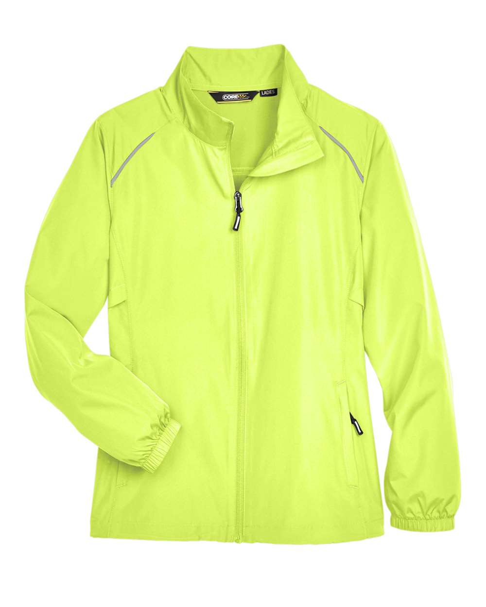 Women's Techno Lite Motivate Unlined Lightweight Jacket - Front - B209A7162 - Safety Yellow