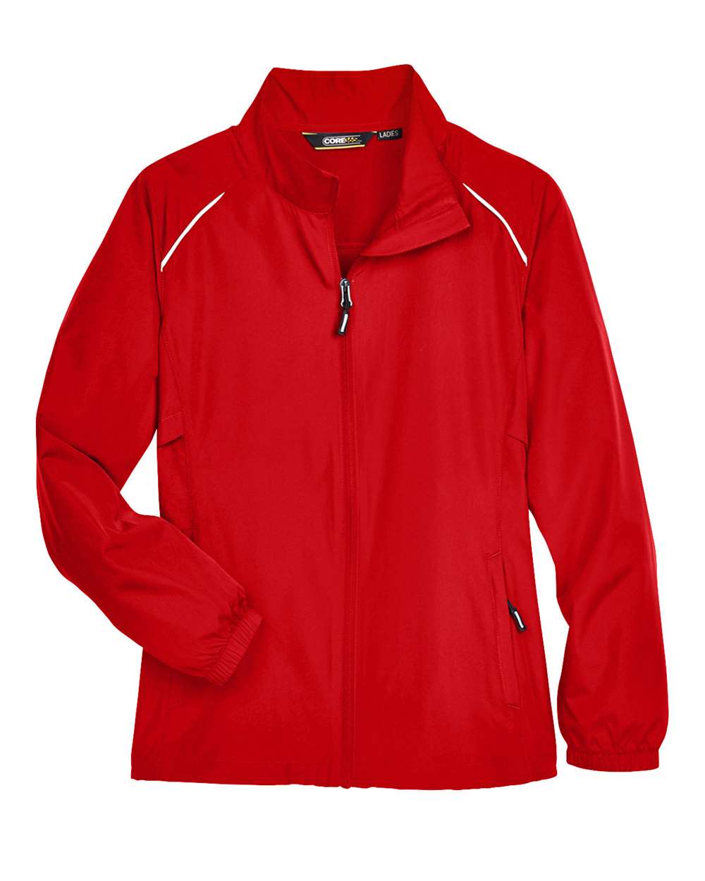 Women's Techno Lite Motivate Unlined Lightweight Jacket - Front - B209A7702 - Classic Red