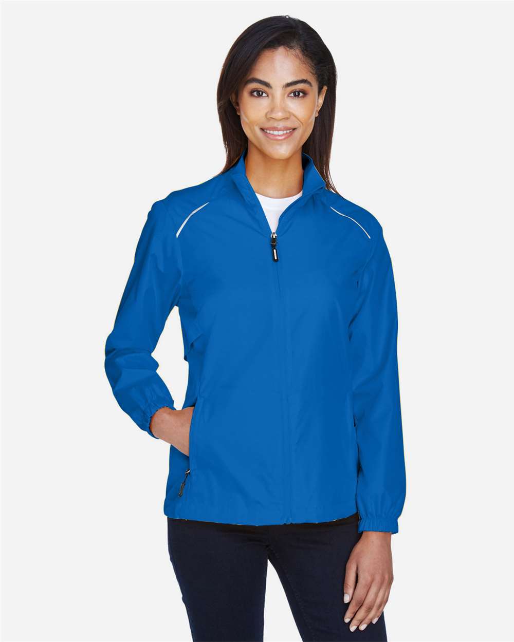 Women's Techno Lite Motivate Unlined Lightweight Jacket - OnModelFront - B209A7752 - True Royal