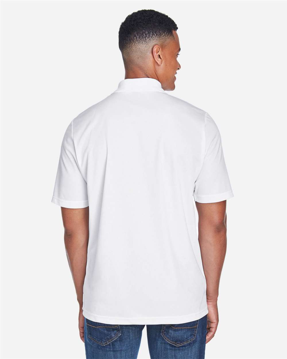 Men's Origin Performance Piqué Polo with Pocket - OnModelBack - B222A7003 - White