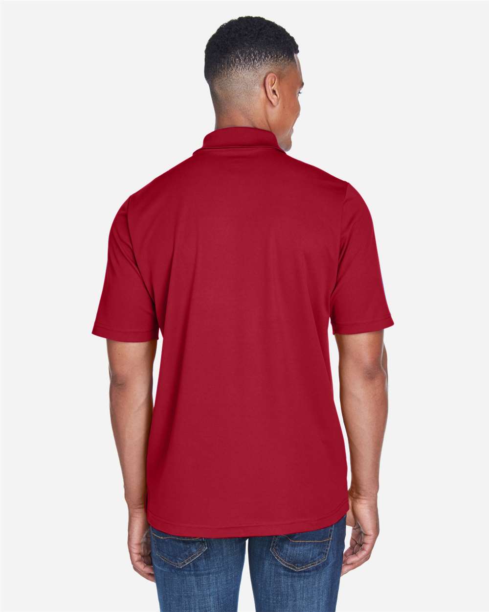 Men's Origin Performance Piqué Polo with Pocket - OnModelBack - B222A7703 - Classic Red