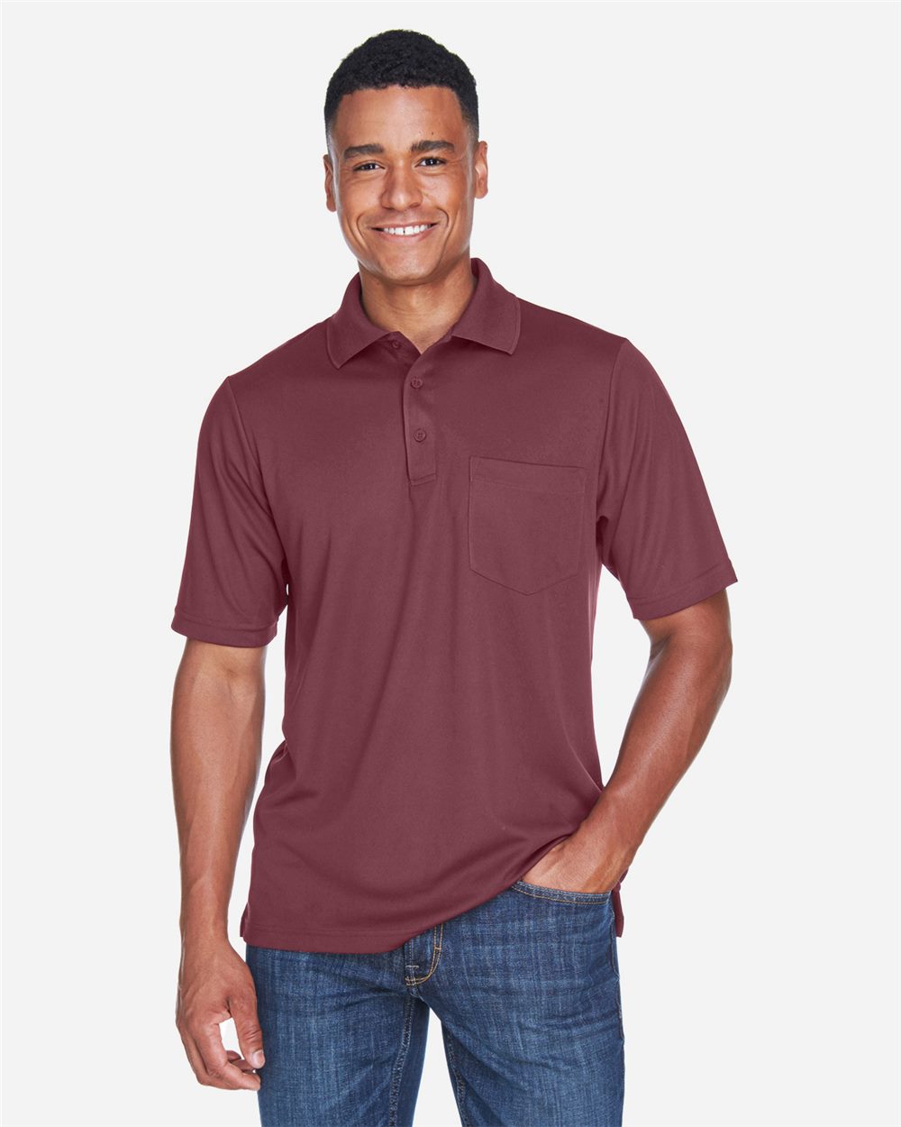 Men's Origin Performance Piqué Polo with Pocket - styleImage
