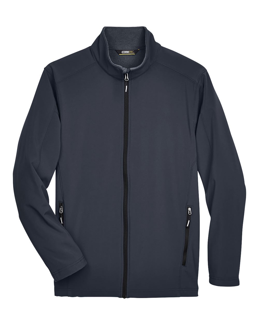 Men's Cruise Two-Layer Fleece Bonded Soft Shell Jacket - Front - B228A7582 - Carbon