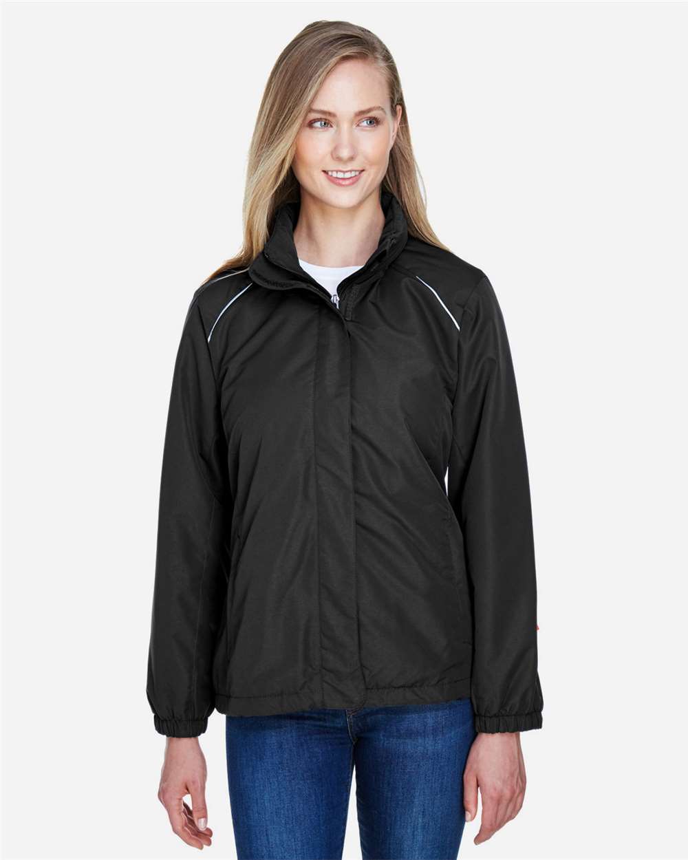 Women's Profile Fleece-Lined All-Season Jacket - OnModelFront - B220A7502 - Black
