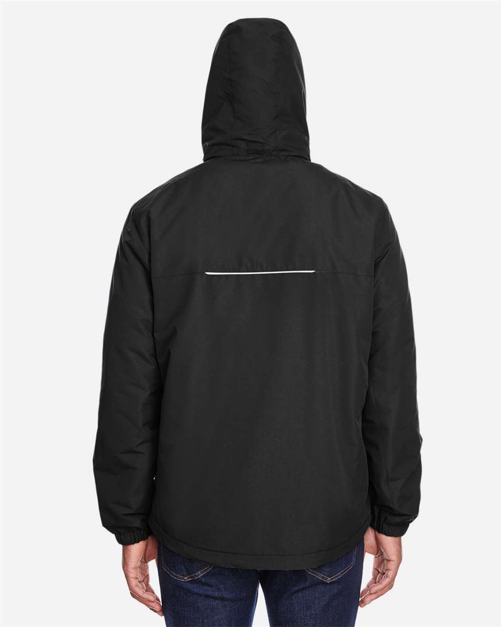 Men's Profile Fleece-Lined All-Season Jacket - OnModelBack - B247A7503 - Black
