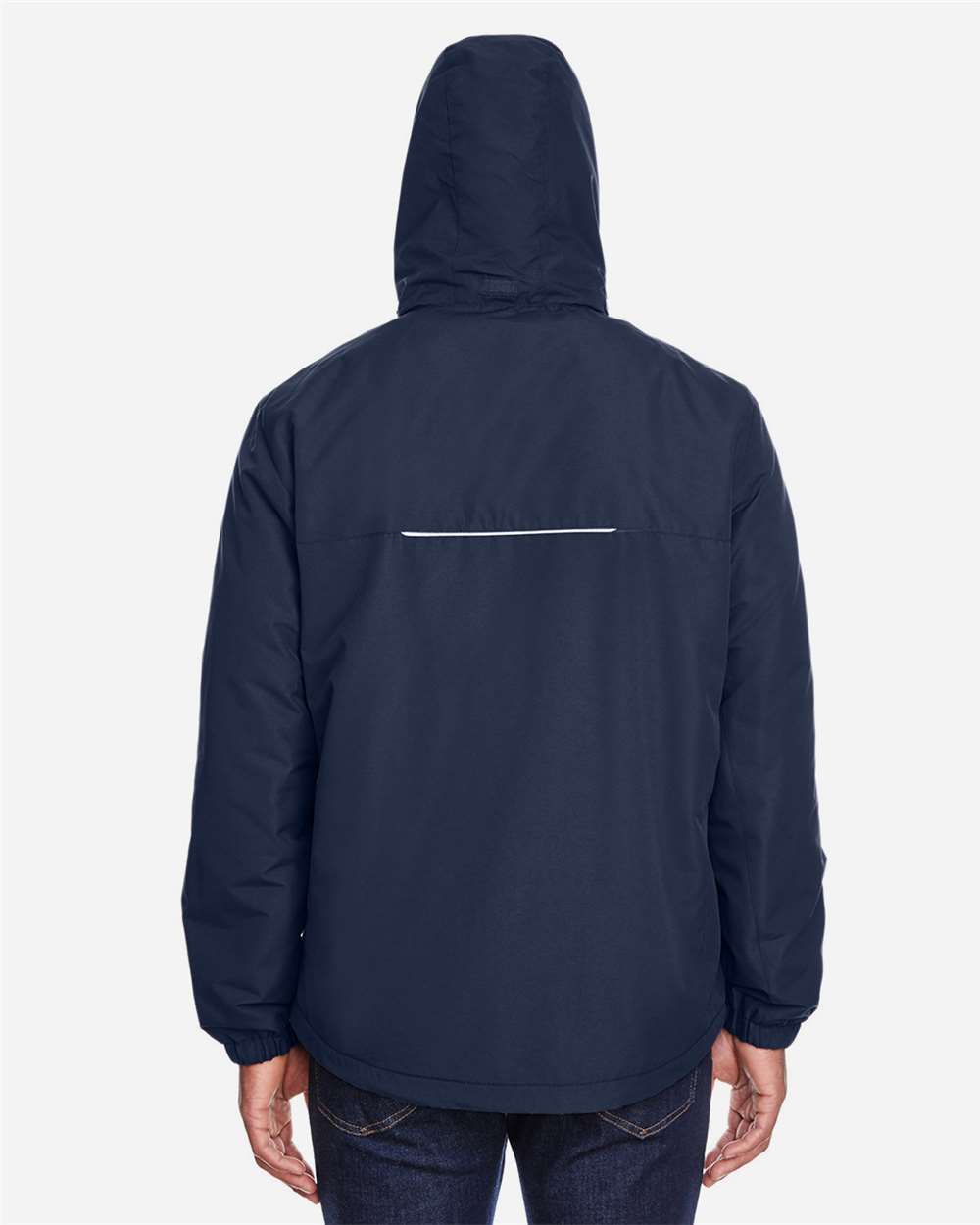 Men's Profile Fleece-Lined All-Season Jacket - OnModelBack - B247A7653 - Classic Navy