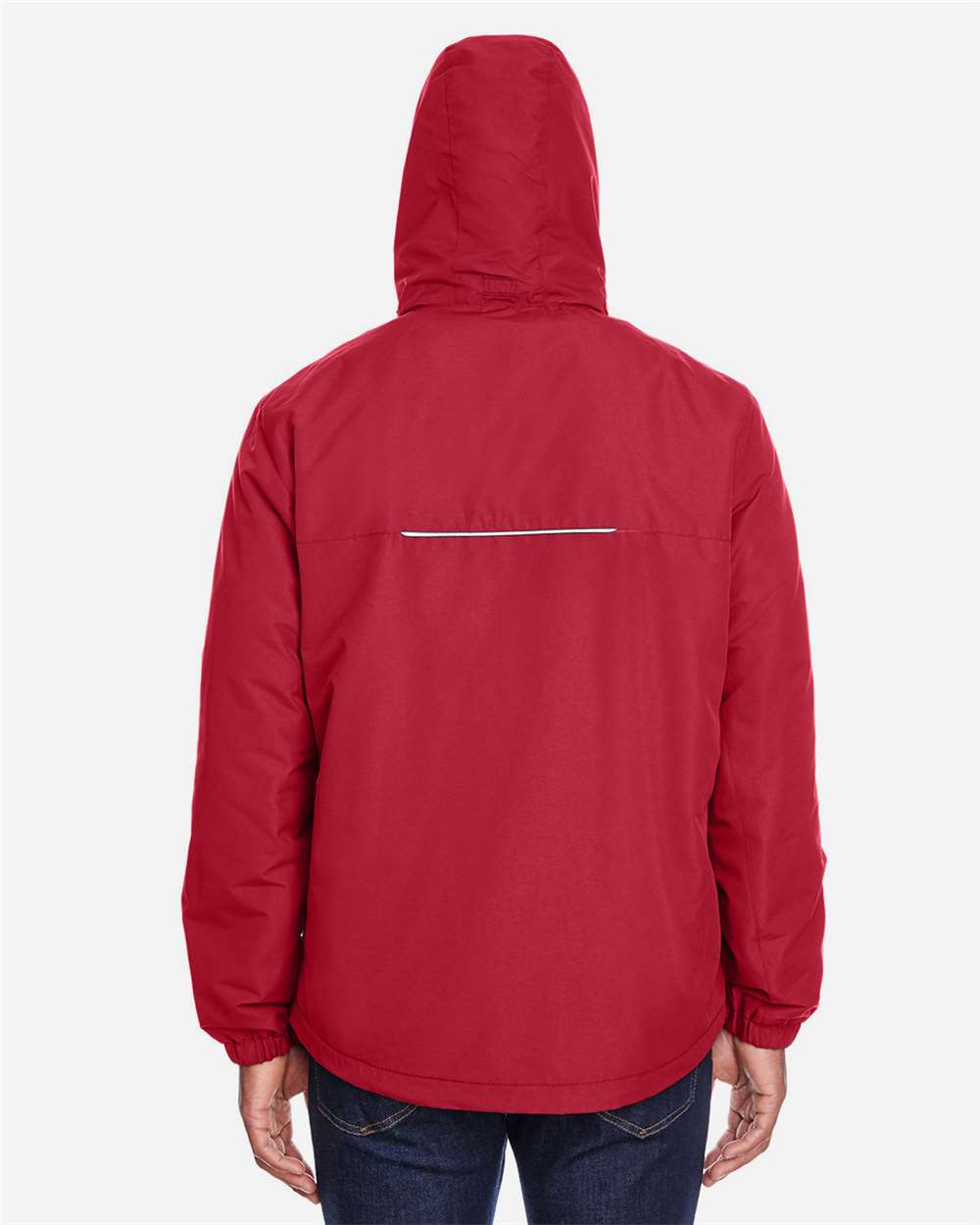 Men's Profile Fleece-Lined All-Season Jacket - OnModelBack - B247A7703 - Classic Red