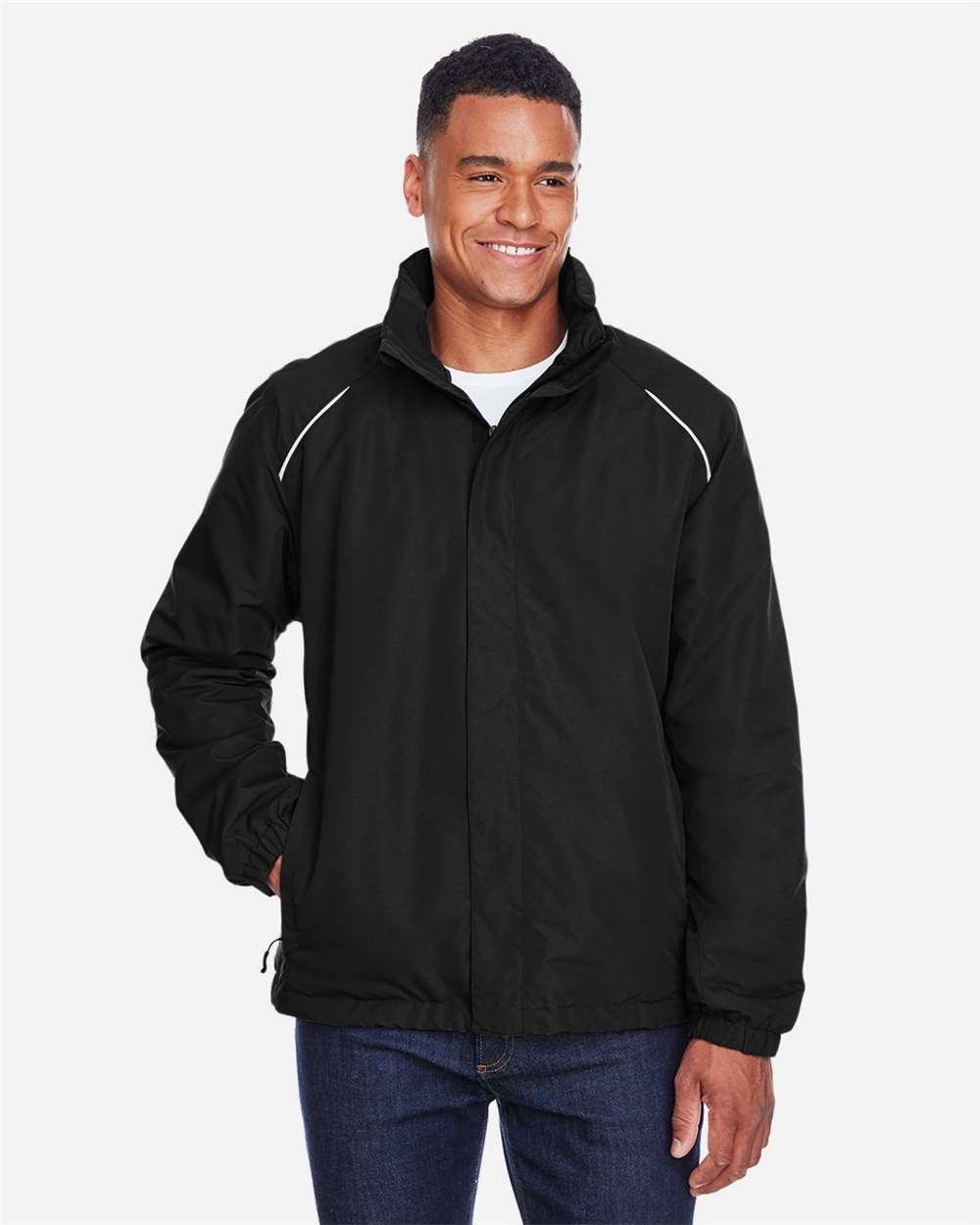 Men's Profile Fleece-Lined All-Season Jacket - OnModelFront - B247A7503 - Black