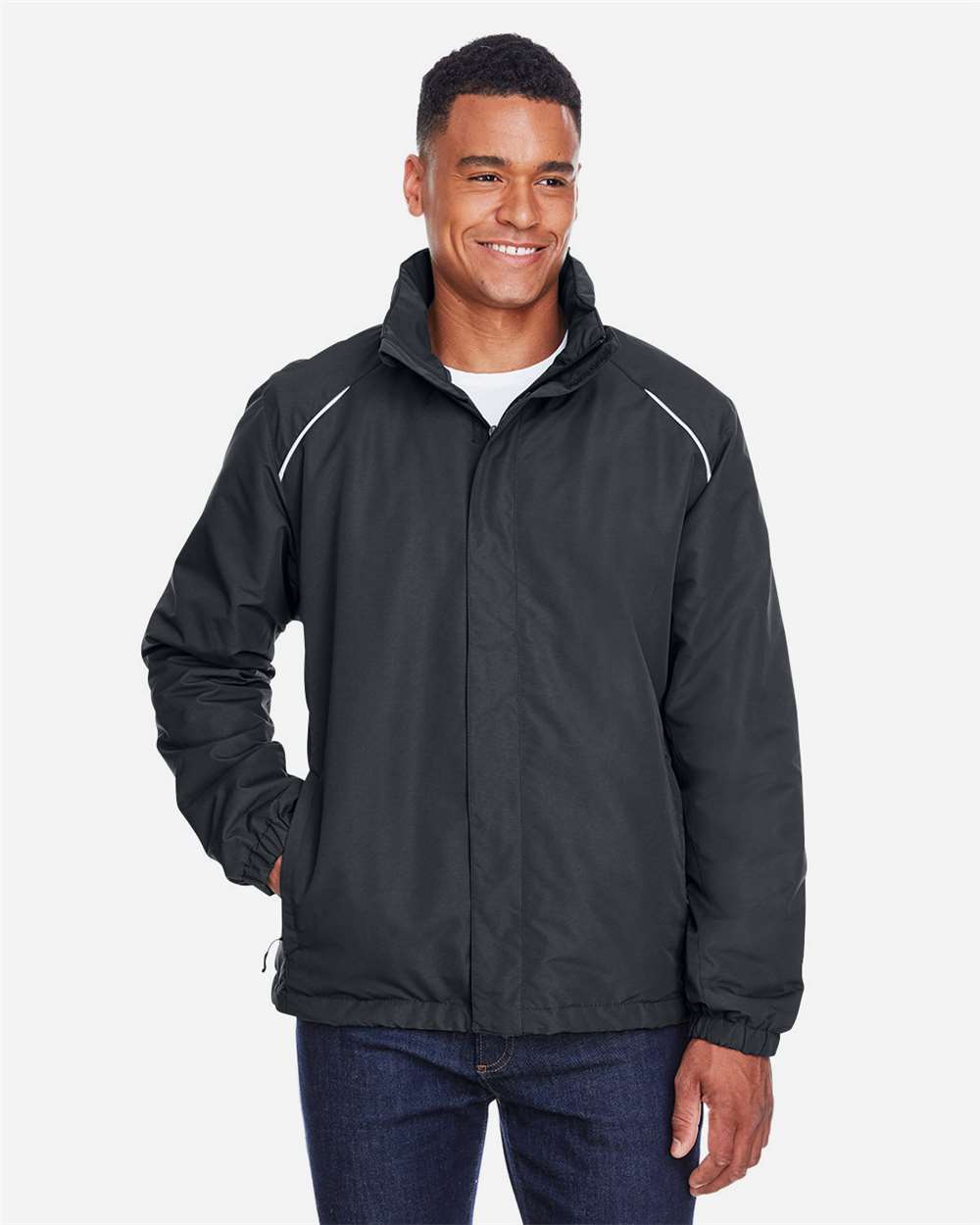 Men's Profile Fleece-Lined All-Season Jacket - OnModelFront - B247A7583 - Carbon