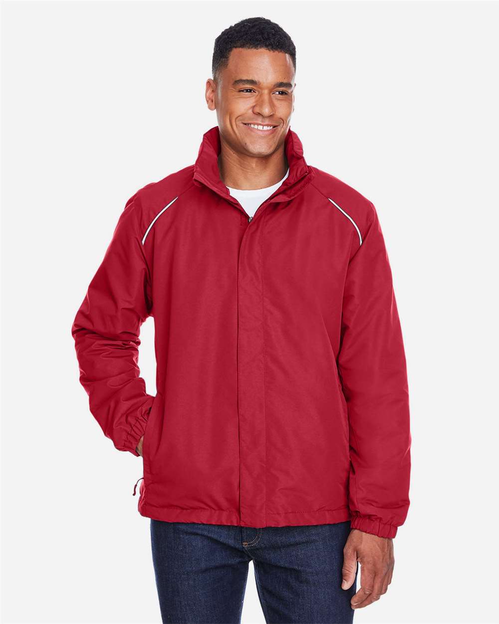 Men's Profile Fleece-Lined All-Season Jacket - OnModelFront - B247A7703 - Classic Red