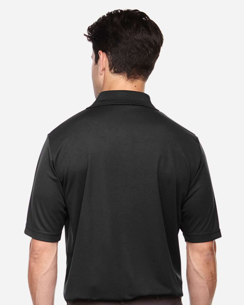 Men's Tall Origin Performance Piqué Polo - OnModelBack - B224A7505 - Black