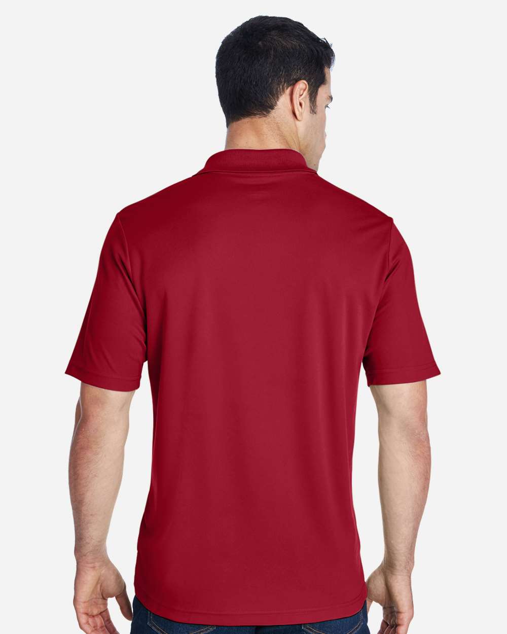 Men's Tall Origin Performance Piqué Polo - OnModelBack - B224A7705 - Classic Red
