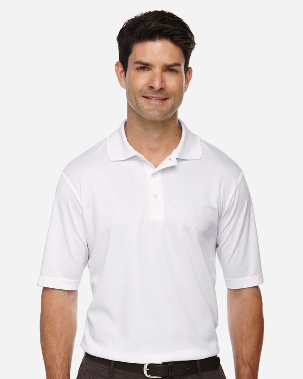 Men's Tall Origin Performance Piqué Polo - OnModelFront - B224A7005 - White