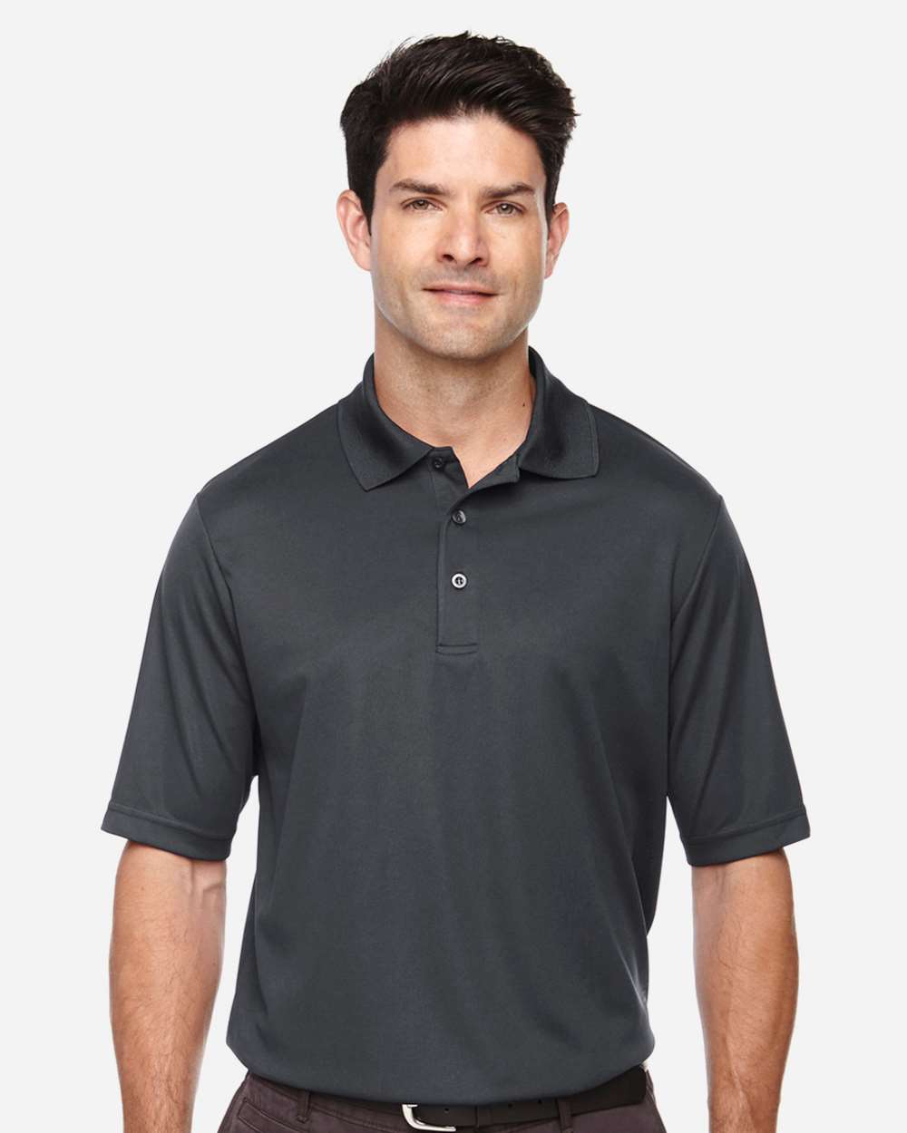 Men's Tall Origin Performance Piqué Polo - OnModelFront - B224A7585 - Carbon