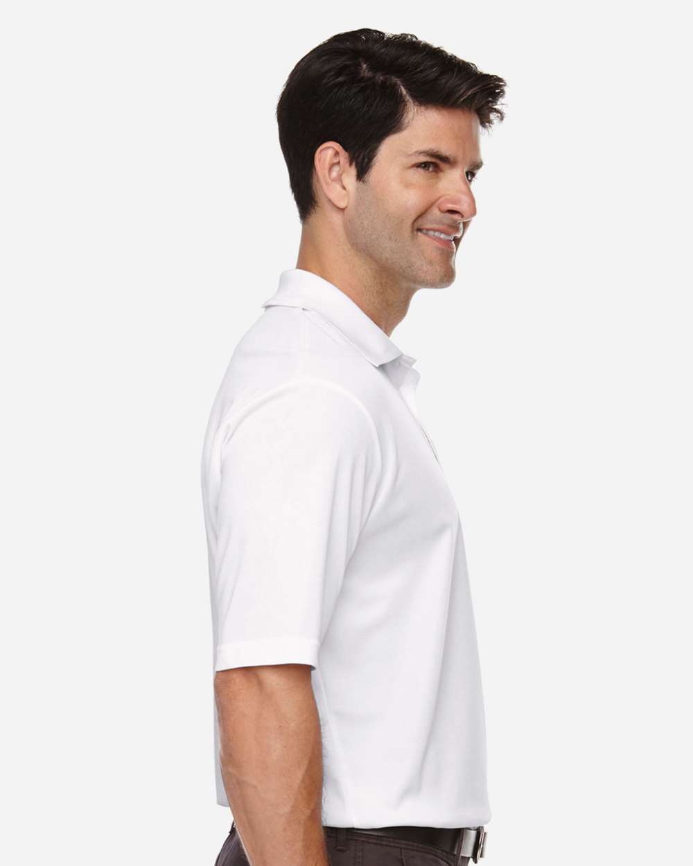 Men's Tall Origin Performance Piqué Polo - OnModelSide - B224A7005 - White