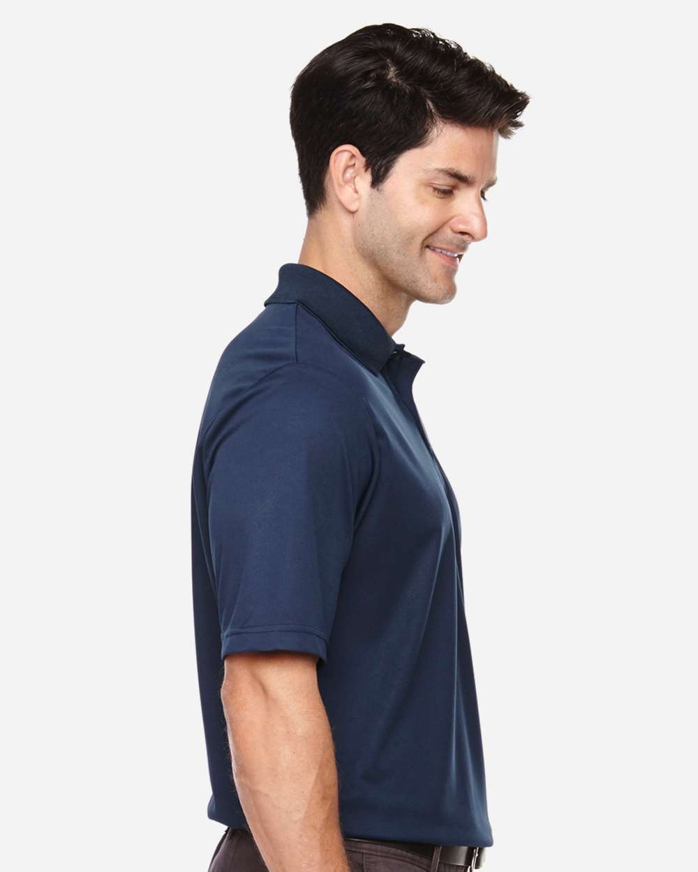 Men's Tall Origin Performance Piqué Polo - OnModelSide - B224A7655 - Classic Navy