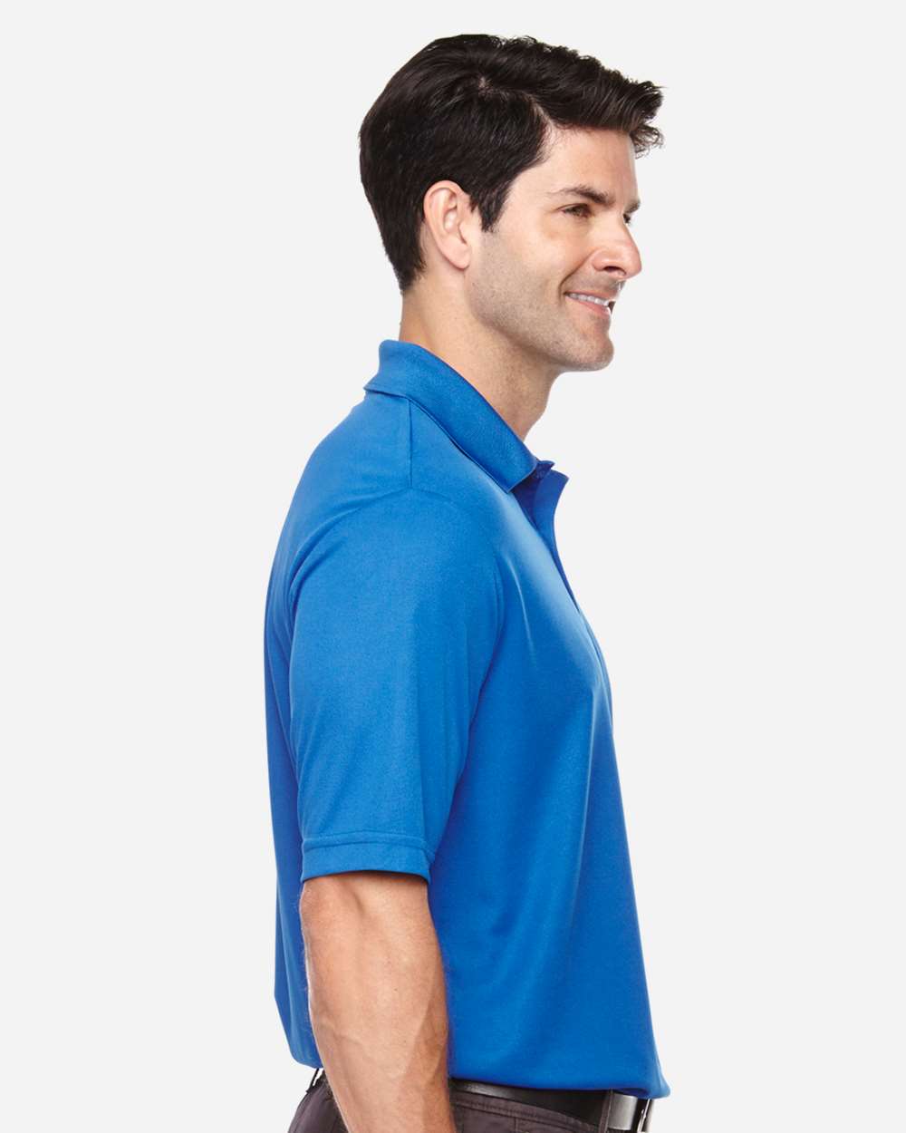 Men's Tall Origin Performance Piqué Polo - OnModelSide - B224A7755 - True Royal