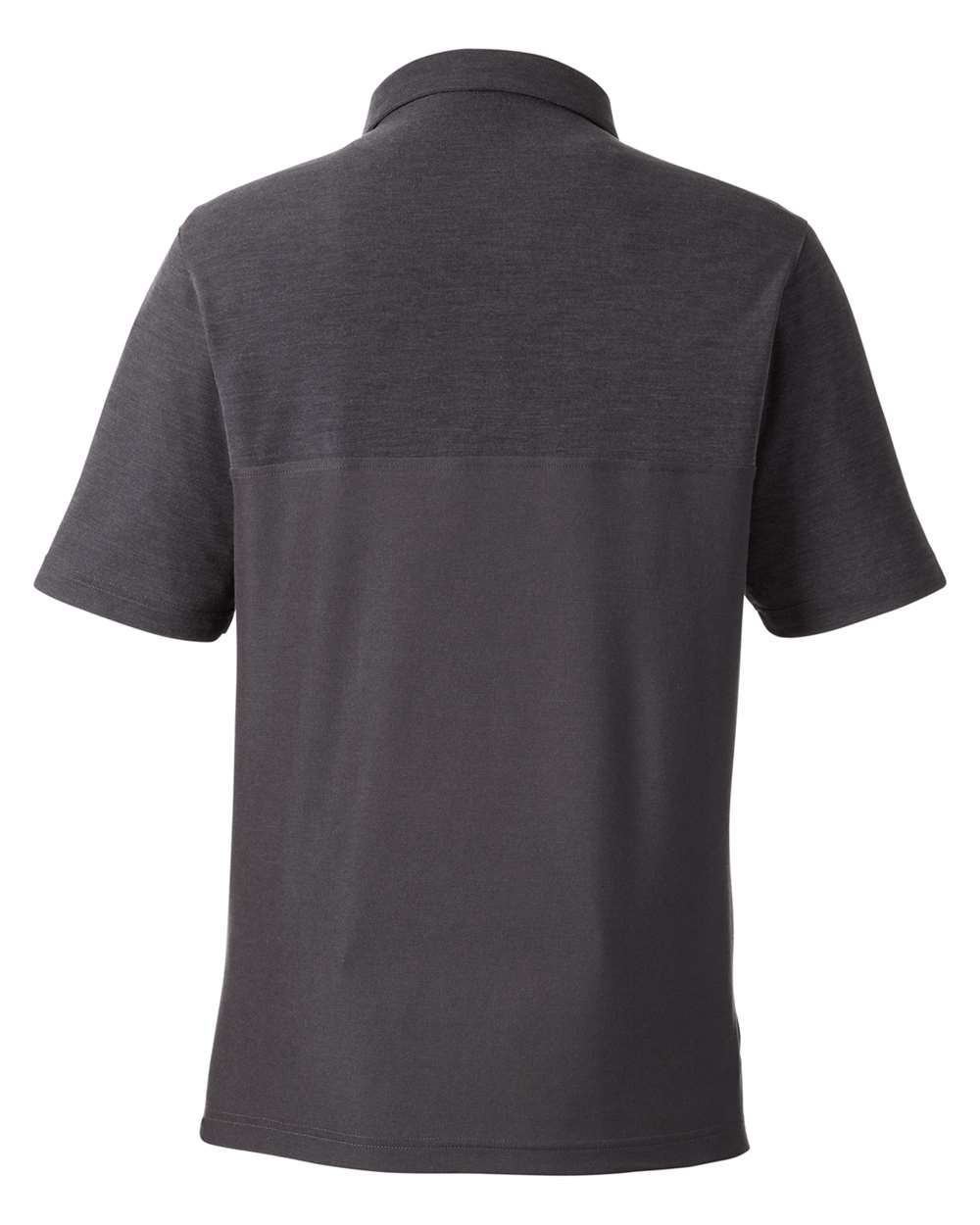 Men's Fusion ChromaSoft™ Colorblock Polo - Back - B276A7583 - Carbon/ Carbon Heather