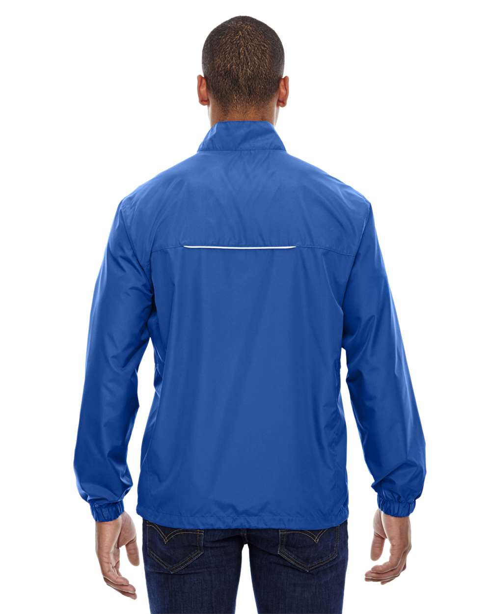 Men's Tall Techno Lite Motivate Unlined Lightweight Jacket - OnModelBack - B227A7755 - True Royal