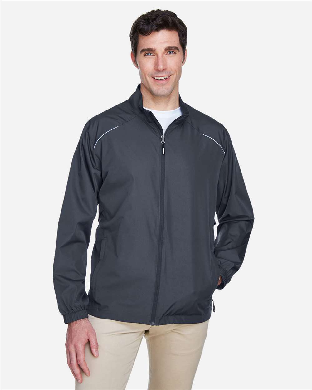 Men's Tall Techno Lite Motivate Unlined Lightweight Jacket - OnModelFront - B227A7585 - Carbon