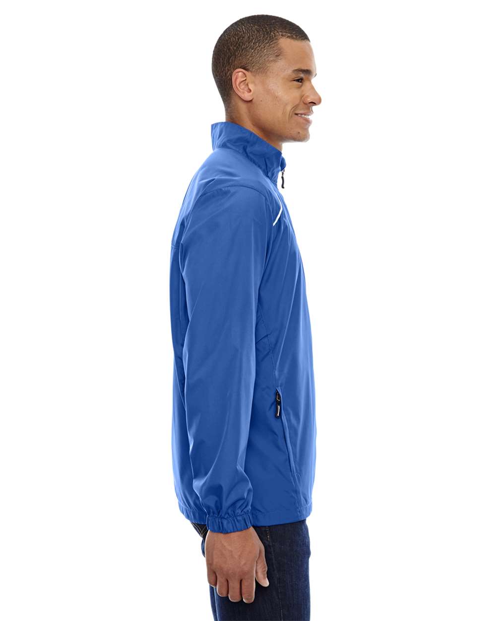 Men's Tall Techno Lite Motivate Unlined Lightweight Jacket - OnModelSide - B227A7755 - True Royal