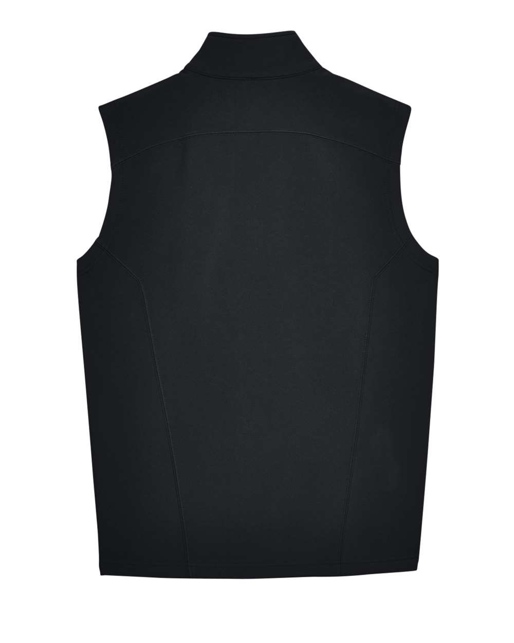 Men's Cruise Two-Layer Fleece Bonded Soft Shell Vest - Back - B297A7503 - Black