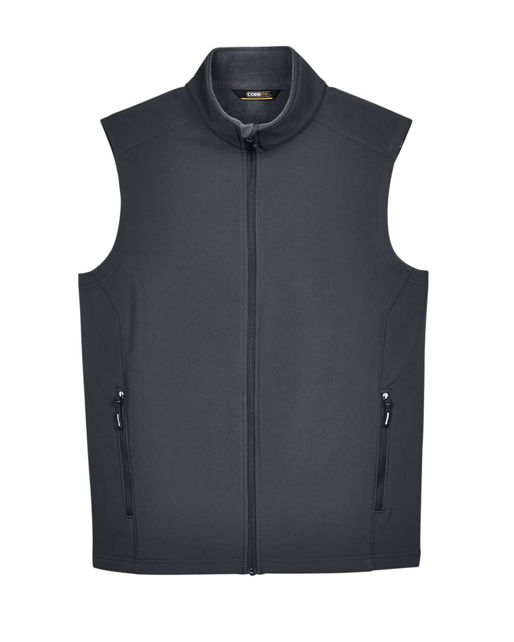 Men's Cruise Two-Layer Fleece Bonded Soft Shell Vest - Front - B297A7583 - Carbon