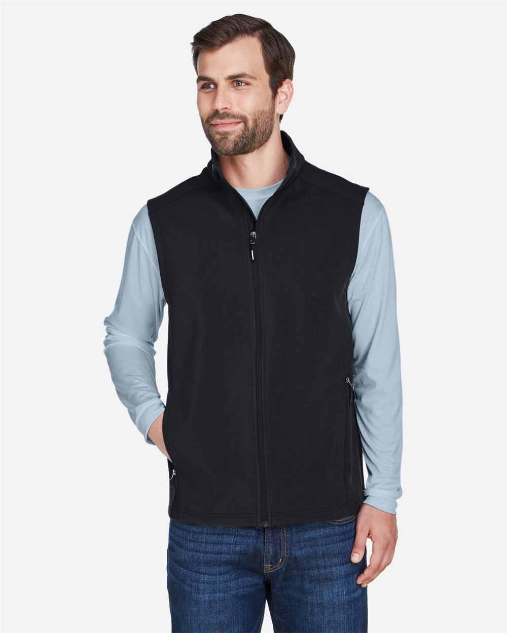 Men's Cruise Two-Layer Fleece Bonded Soft Shell Vest - styleImage
