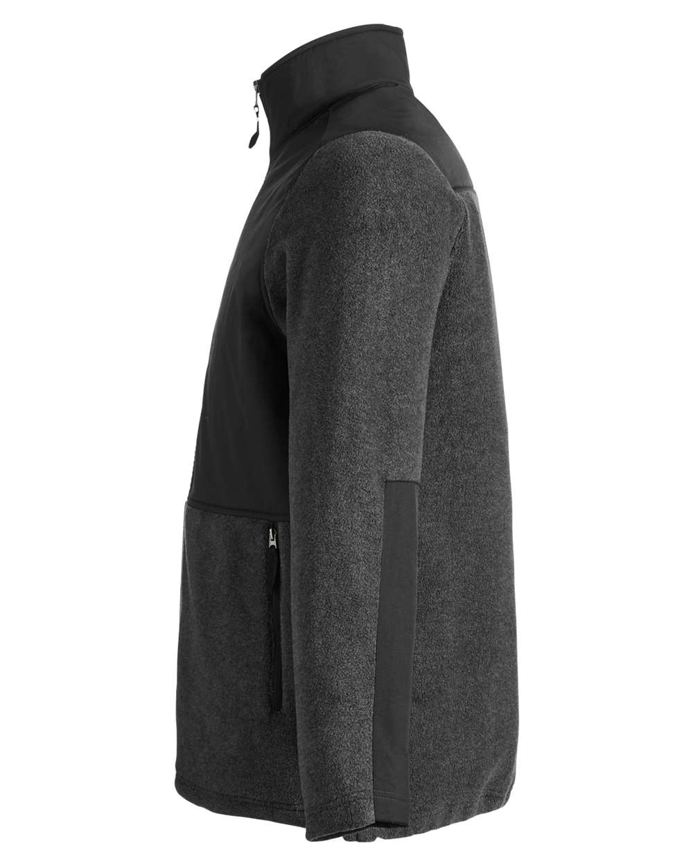 Men's Journey Summit Hybrid Full-Zip - DirectSide - B324A7583 - Heather Charcoal/ Black