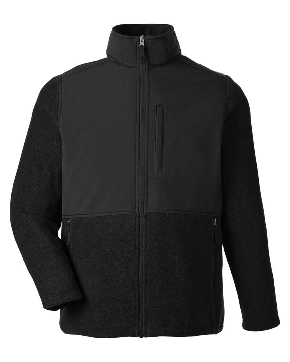 Men's Journey Summit Hybrid Full-Zip - Front - B324A7503 - Black/ Black