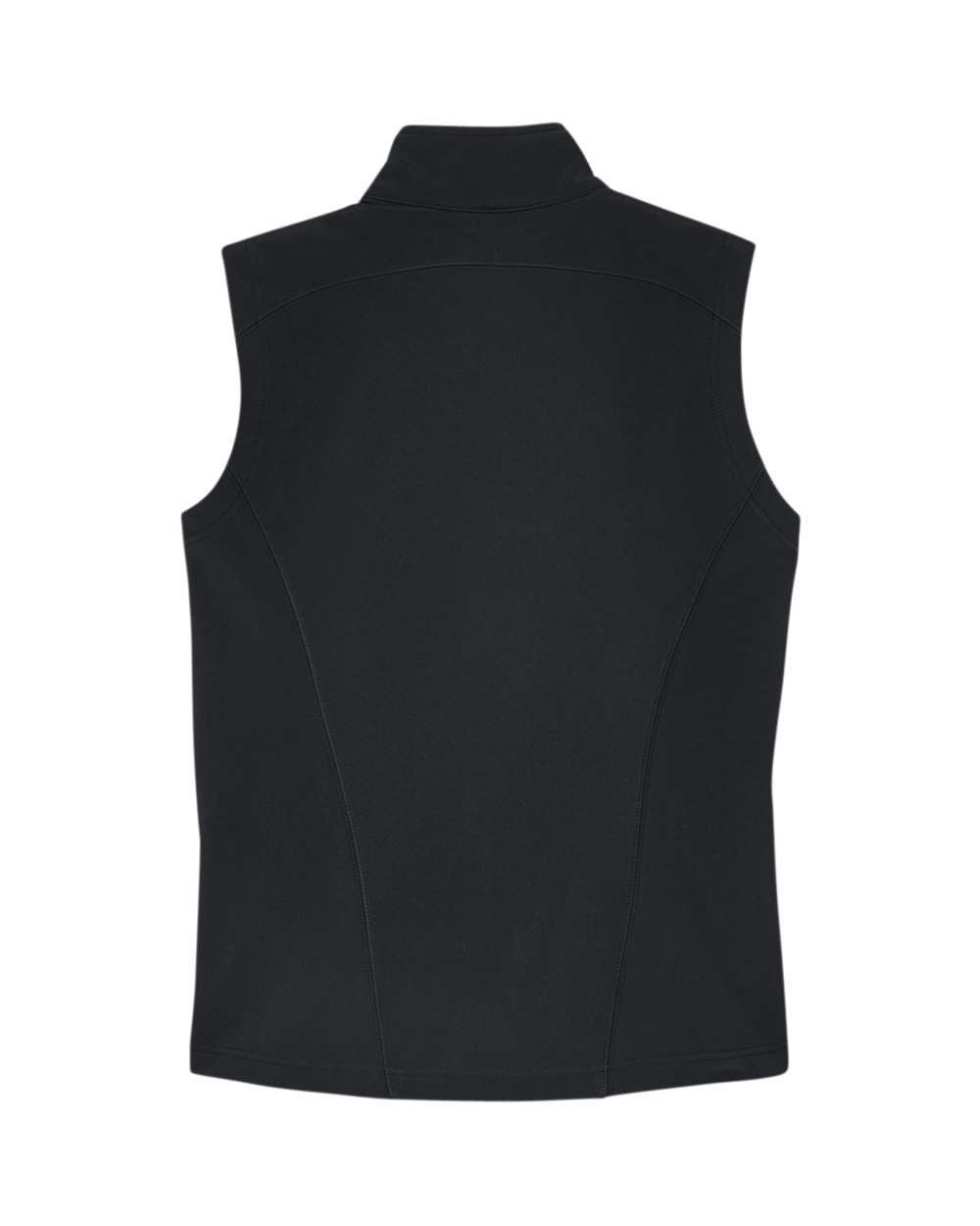 Women's Cruise Two-Layer Fleece Bonded Soft Shell Vest - Back - B298A7502 - Black