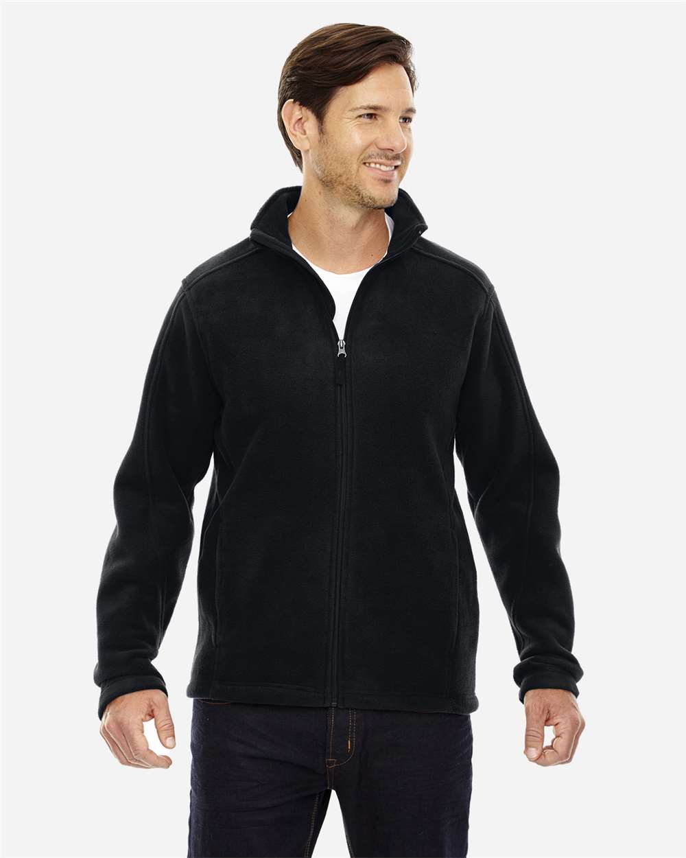 Men's Tall Journey Fleece Jacket - OnModelFront - B234A7505 - Black