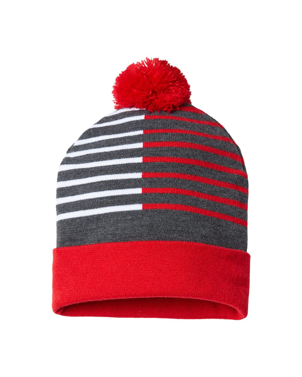 USA-Made Half Color Beanie - styleImage