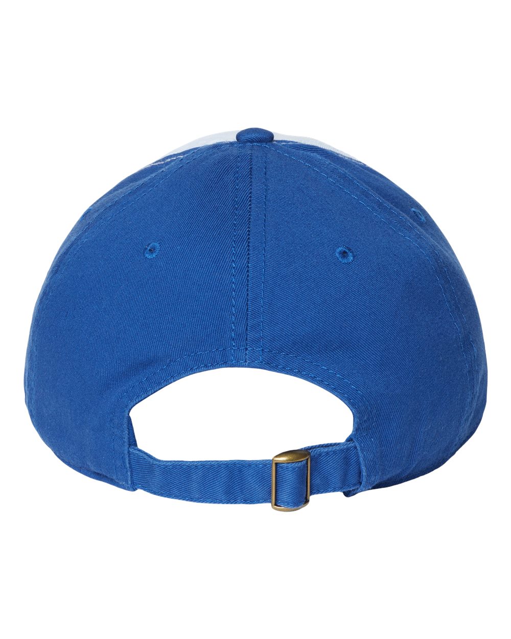 Relaxed Golf Dad Hat - Back - B07195290 - White/ Royal