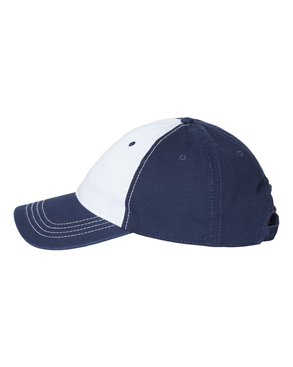 Relaxed Golf Dad Hat - DirectSide - B07195280 - White/ Light Navy