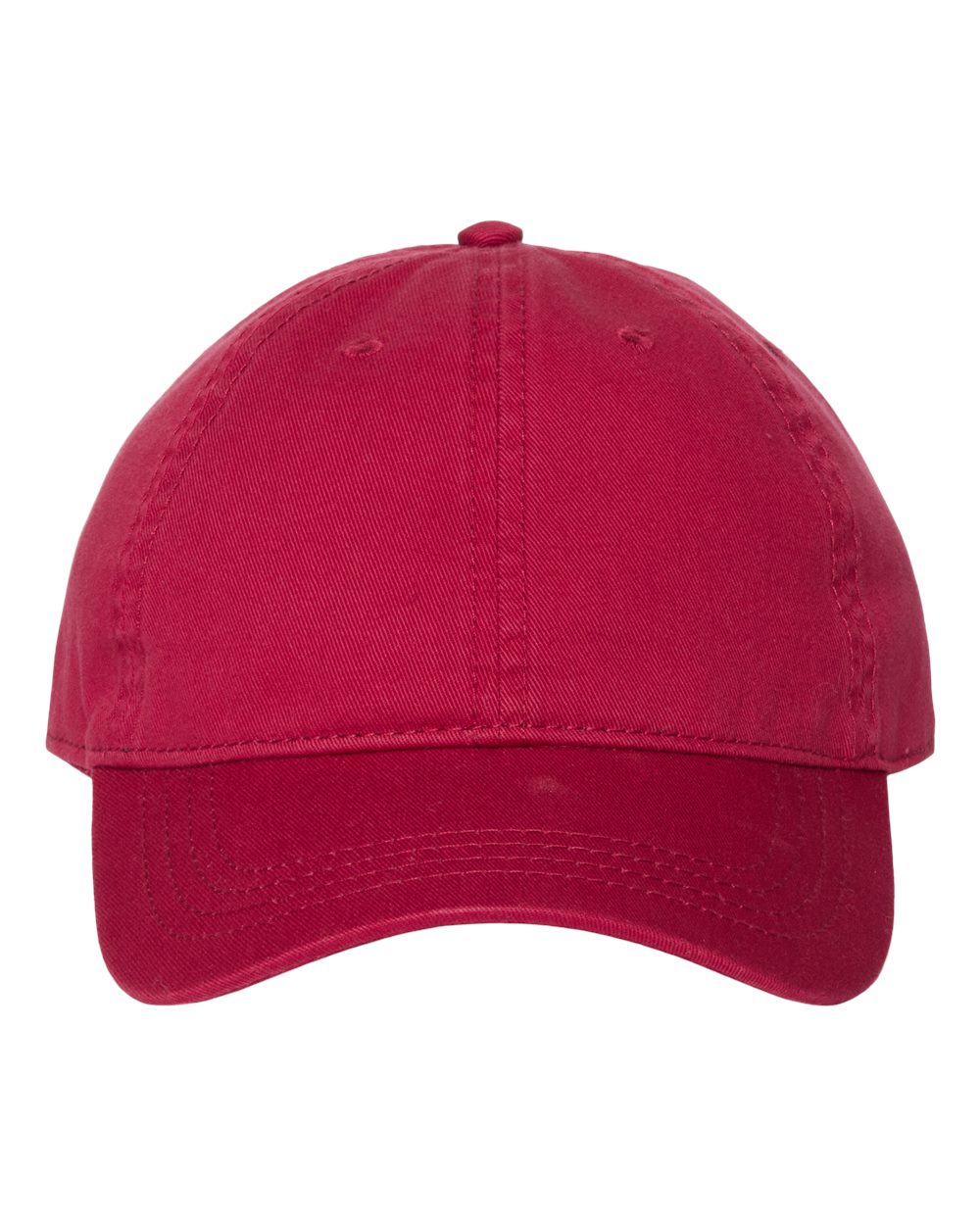 Relaxed Golf Dad Hat - Front - B07195330 - Wine