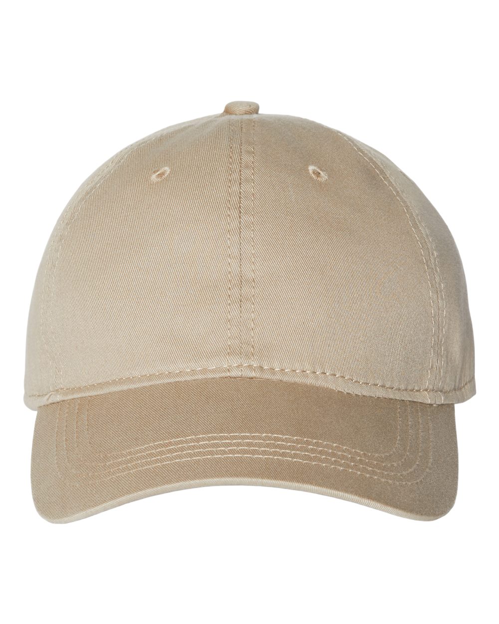 Relaxed Golf Dad Hat - Front - B07195350 - Khaki