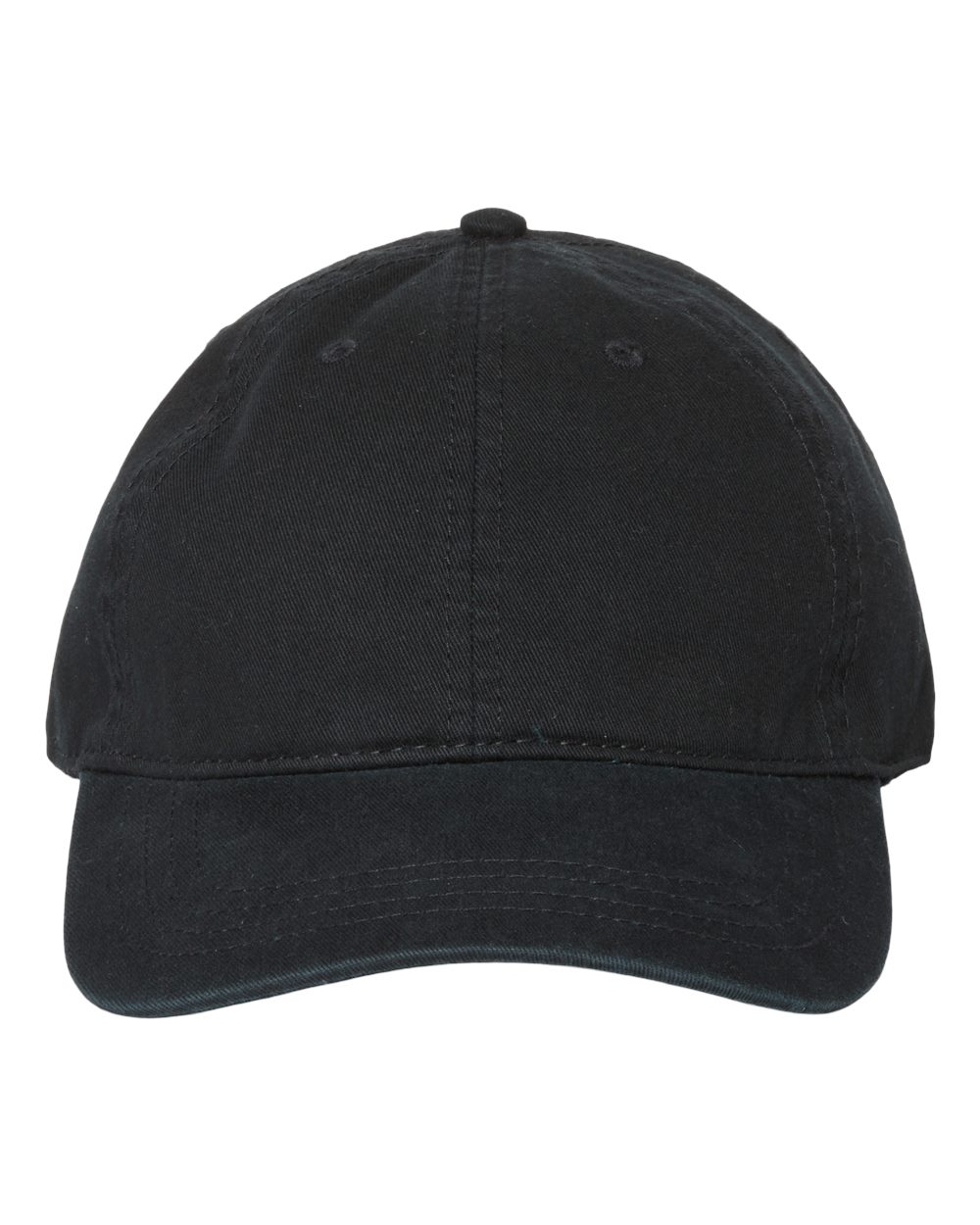 Relaxed Golf Dad Hat - Front - B07195500 - Black